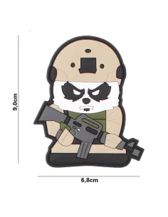 PARCHE PVC 3D TACTICAL PANDA