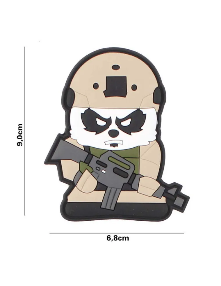 PARCHE PVC 3D TACTICAL PANDA