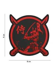 PARCHE PVC SAMURAI WARRIOR ROJO