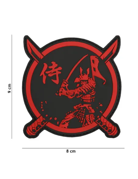 PARCHE PVC SAMURAI WARRIOR ROJO