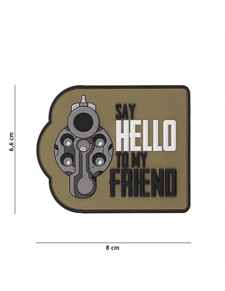 PARCHE PVC SAY HELLO TO MY FRIEND COYOTE