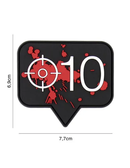 PARCHE PVC HEADSHOT 10