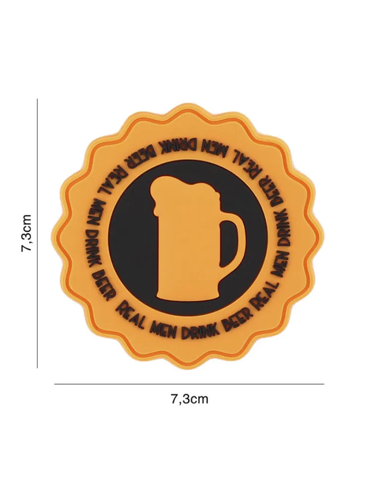 PARCHE PVC DRINK BEER NARANJA