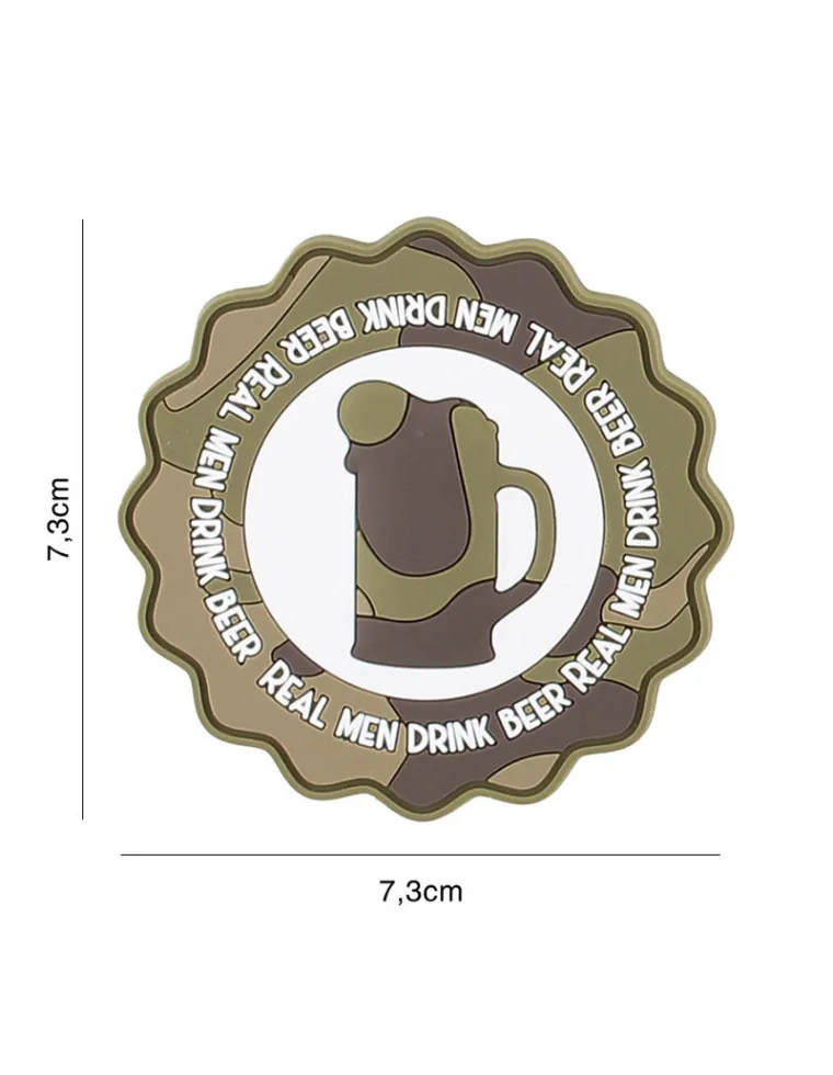 PARCHE PVC DRINK BEER CAMO