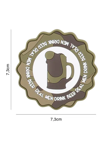 PARCHE PVC DRINK BEER CAMO