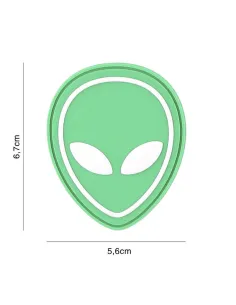 PARCHE PVC ALIEN VERDE