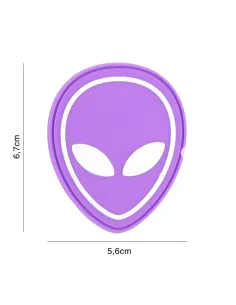 PARCHE PVC ALIEN MORADO