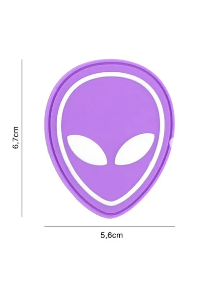 PARCHE PVC ALIEN MORADO
