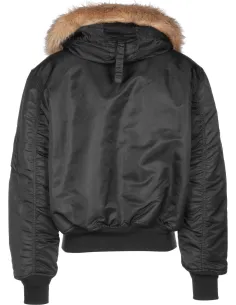 CAZADORA ALPHA IND. 45P HOODED NEGRA 2