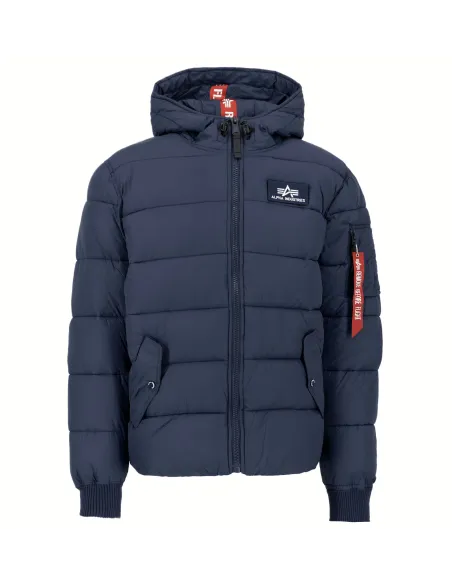 CAZADORA ALPHA HOODDED PUFFER FD AZUL