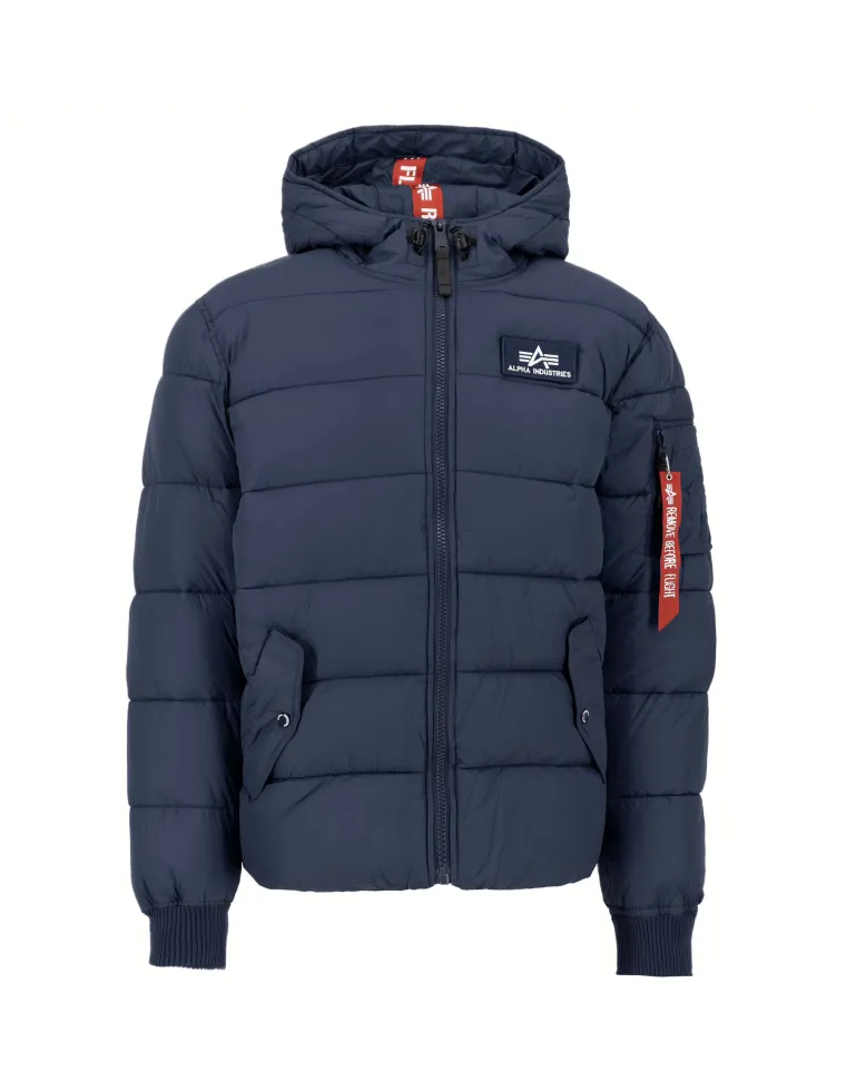 CAZADORA ALPHA HOODDED PUFFER FD AZUL M