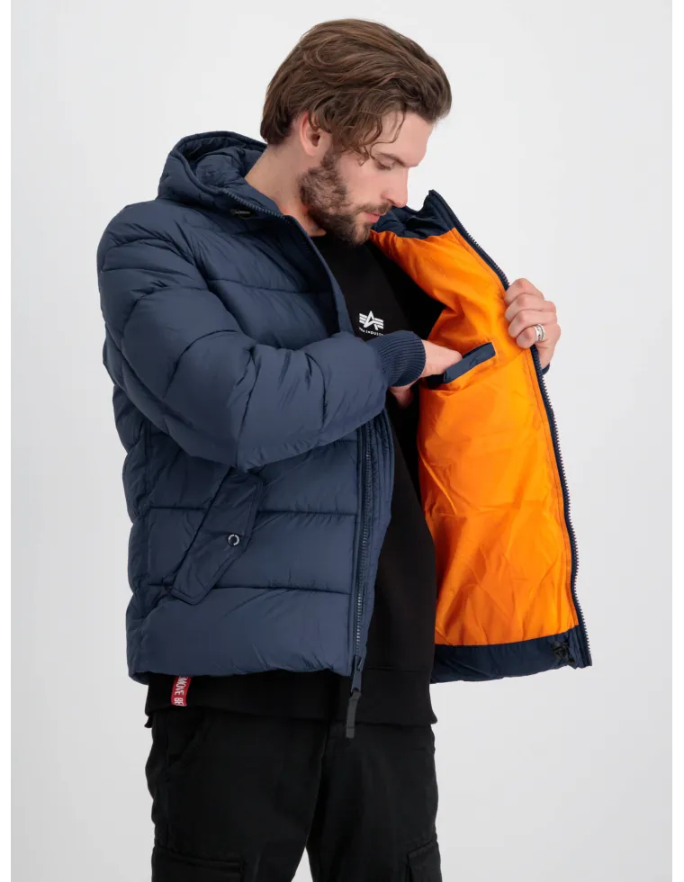CAZADORA ALPHA HOODDED PUFFER FD AZUL XL