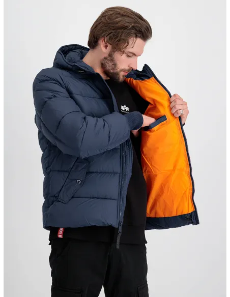 CAZADORA ALPHA HOODDED PUFFER FD AZUL XXL