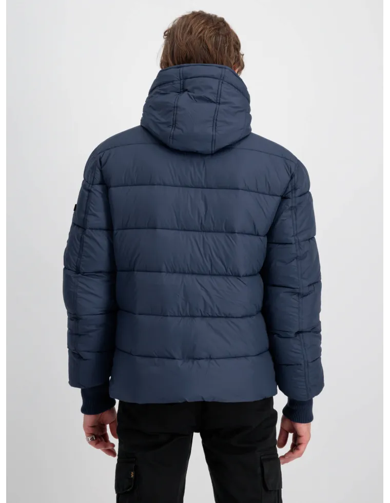 CAZADORA ALPHA HOODDED PUFFER FD AZUL L