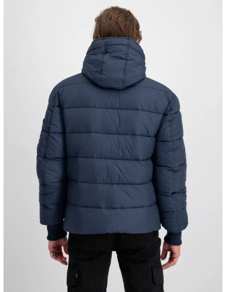 CAZADORA ALPHA HOODDED PUFFER FD AZUL XXL