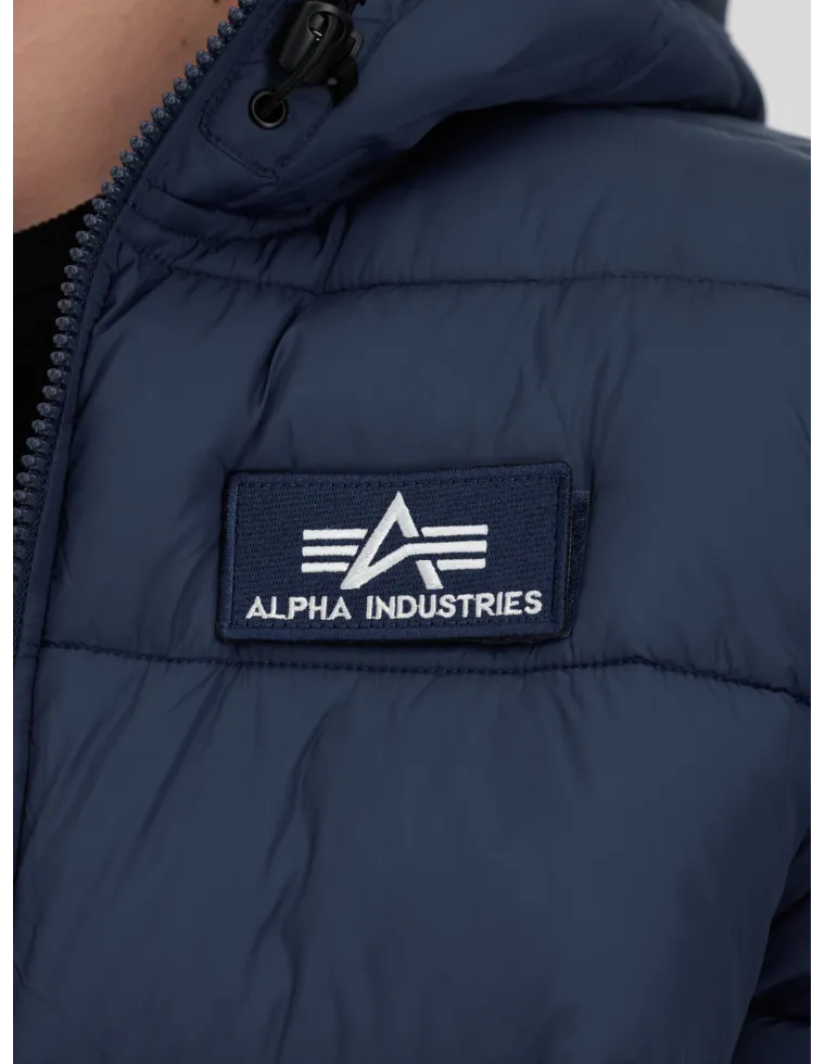 CAZADORA ALPHA HOODDED PUFFER FD AZUL L