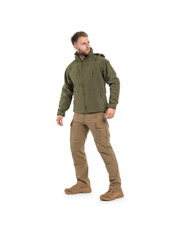 CHAQUETA SOFTSHELL SCU VERDE