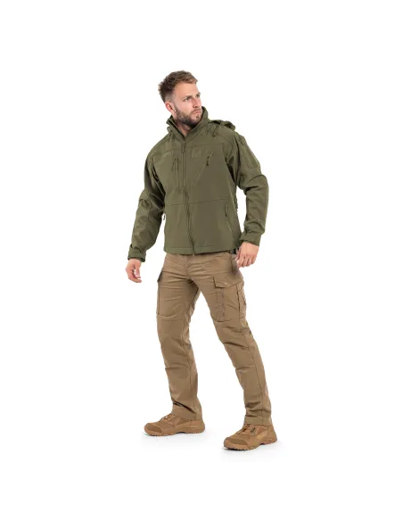 CHAQUETA SOFTSHELL SCU VERDE XXL