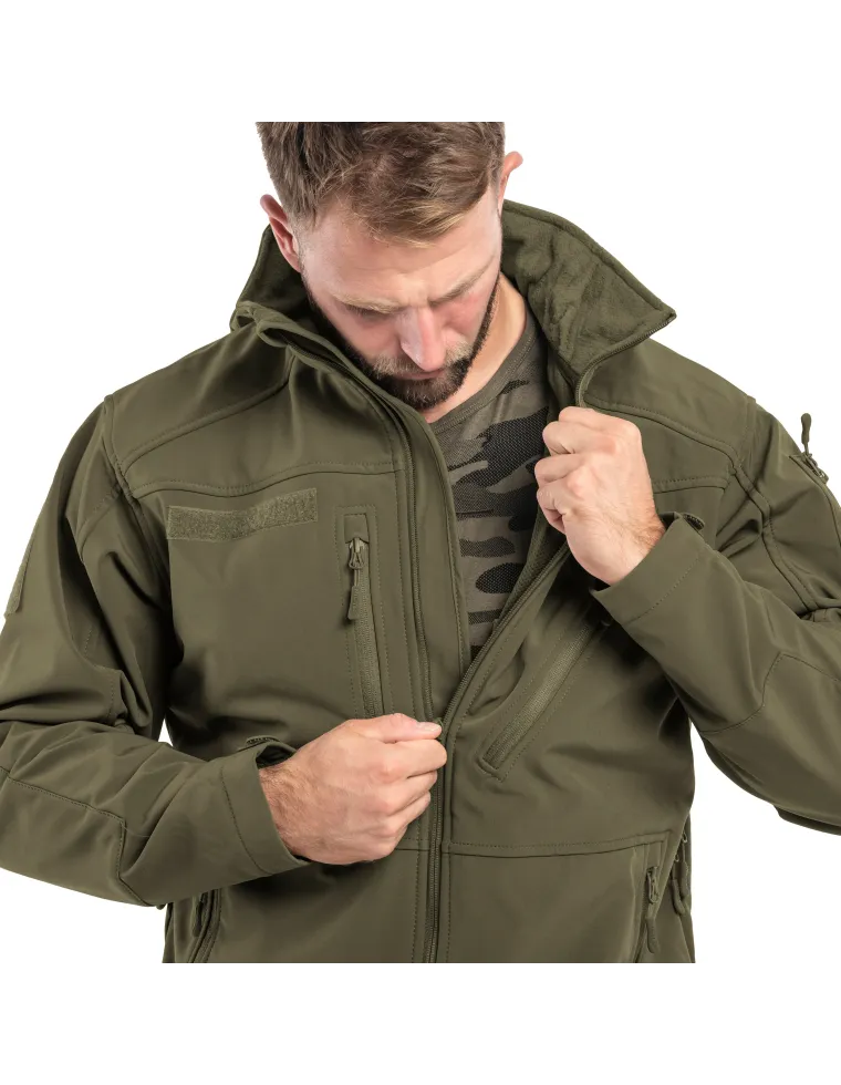 CHAQUETA SOFTSHELL SCU VERDE