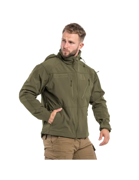 CHAQUETA SOFTSHELL SCU VERDE