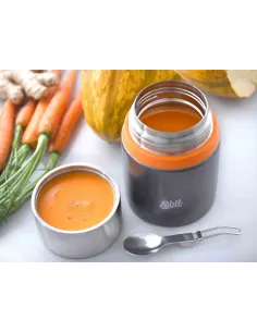 ESBIT TERMO ALIMENTOS 750ml NEGRO CON CUCHARA 2