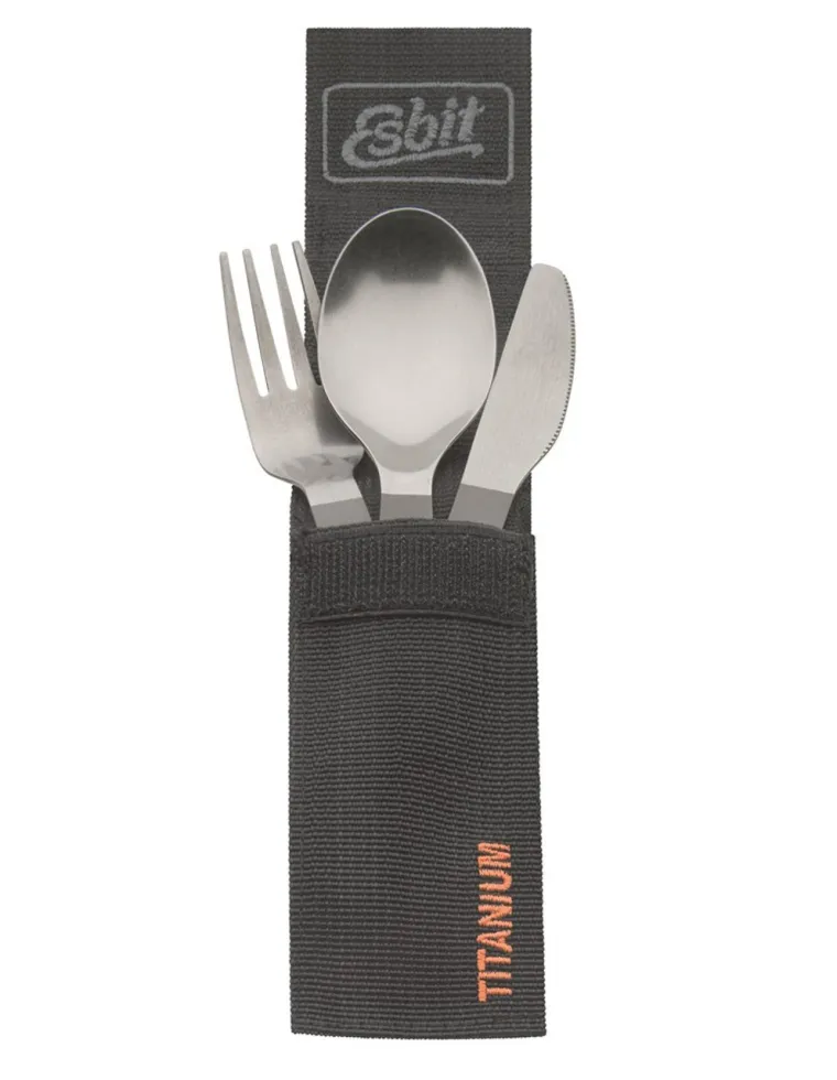 ESBIT SET CUBIERTOS TITANIO