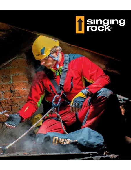 MOSQUETON SINGING ROCK CON SEGURO NEGRO