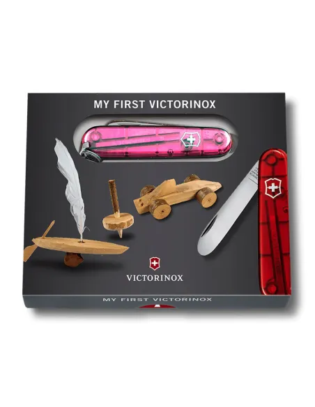 MI PRIMERA VICTORINOX C/S ROSA TRANSLUCIDO