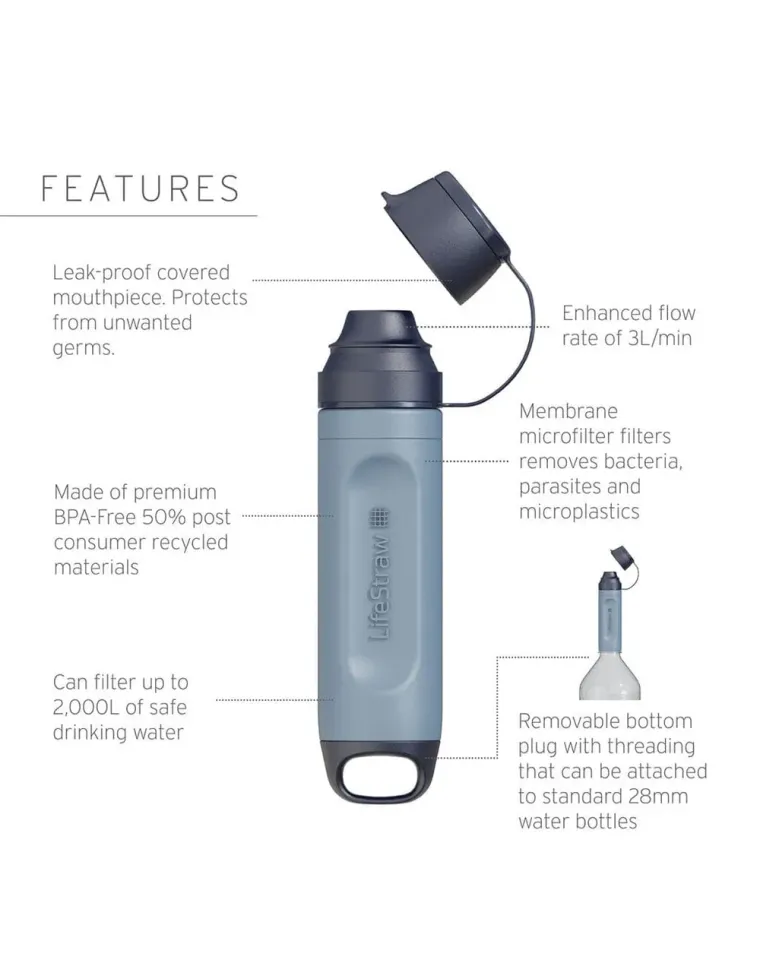 PURIFICADOR LIFESTRAW PEAK SOLO AZUL