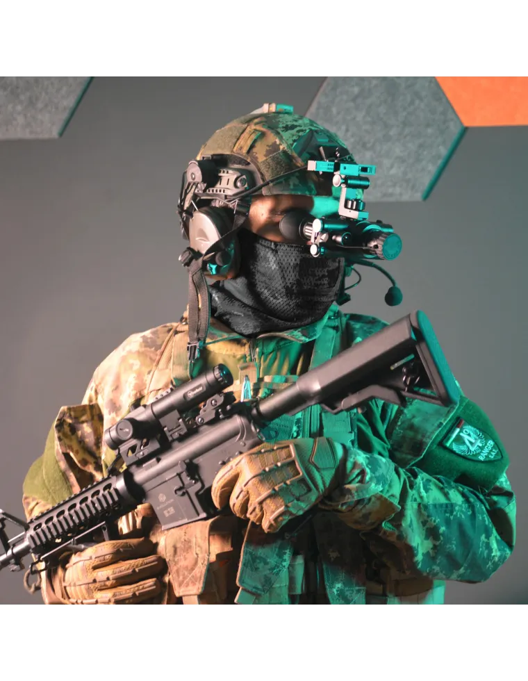 MASCARA FACE WARRIOR CYGNUS ARMORY BLACK