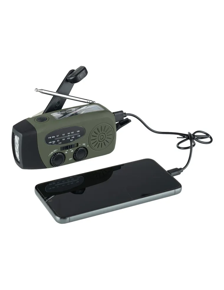 RADIO DE MANIVELA DE EMERGENCIA FOSCO