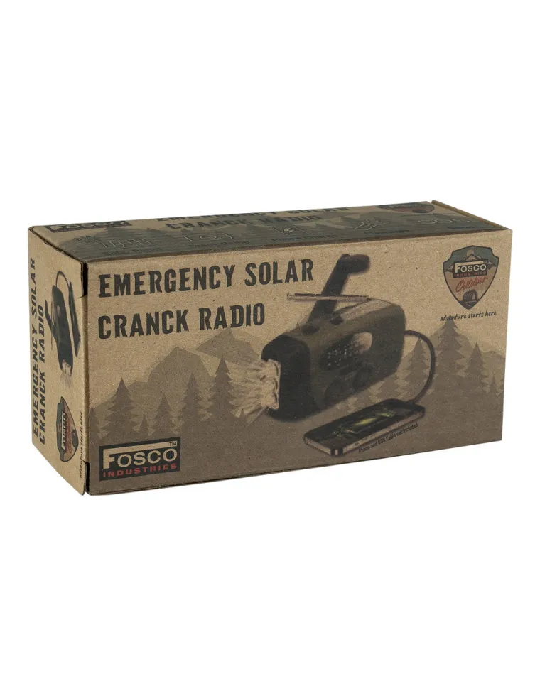 RADIO DE MANIVELA DE EMERGENCIA FOSCO