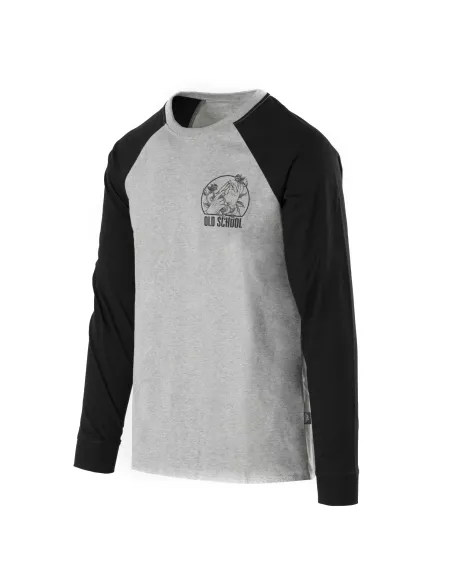 CAMISETA MANGA LARGA HELIKON TEX OLD SCHOOL GRIS