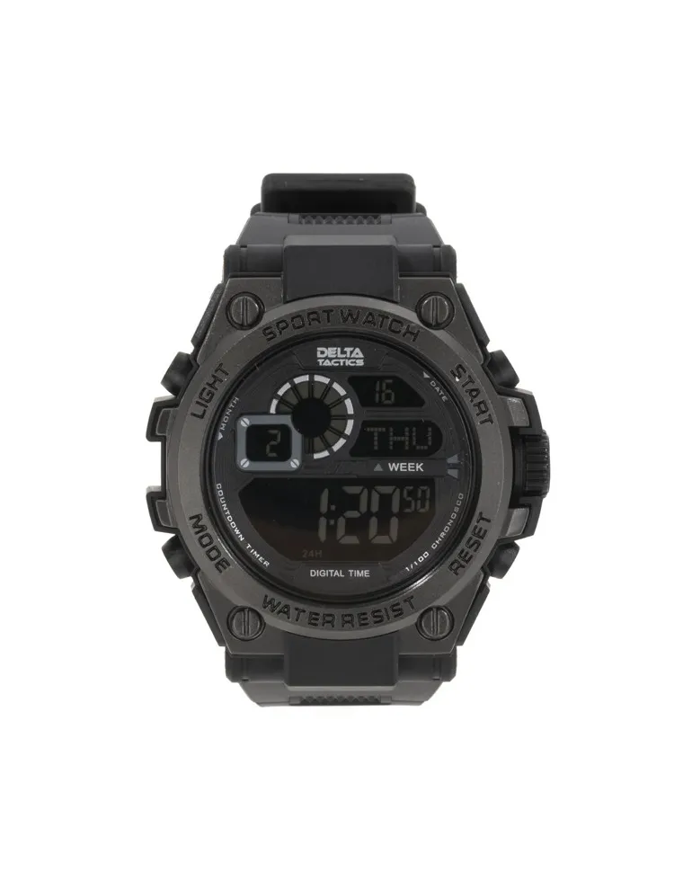 RELOJ TACTICO SPORT SHOCK NEGRO DELTA TACTICS
