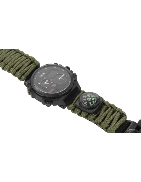 RELOJ TACTICO ARMY NYLON VERDE  DELTA TACTICS
