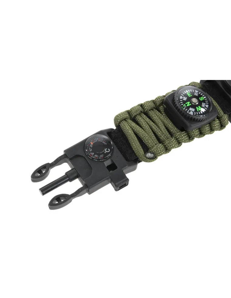RELOJ TACTICO ARMY NYLON VERDE  DELTA TACTICS
