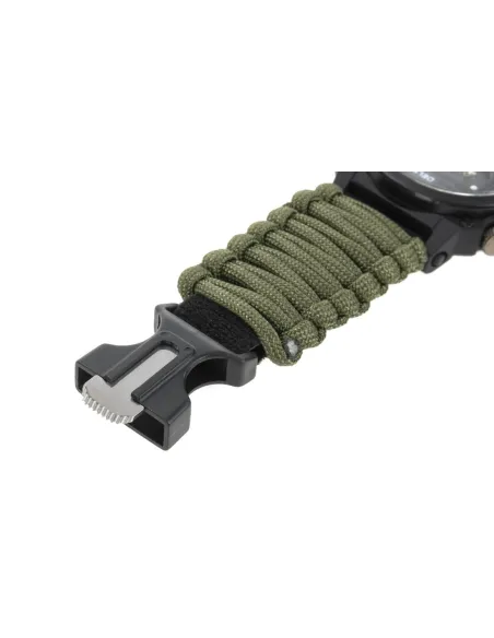 RELOJ TACTICO ARMY NYLON VERDE  DELTA TACTICS