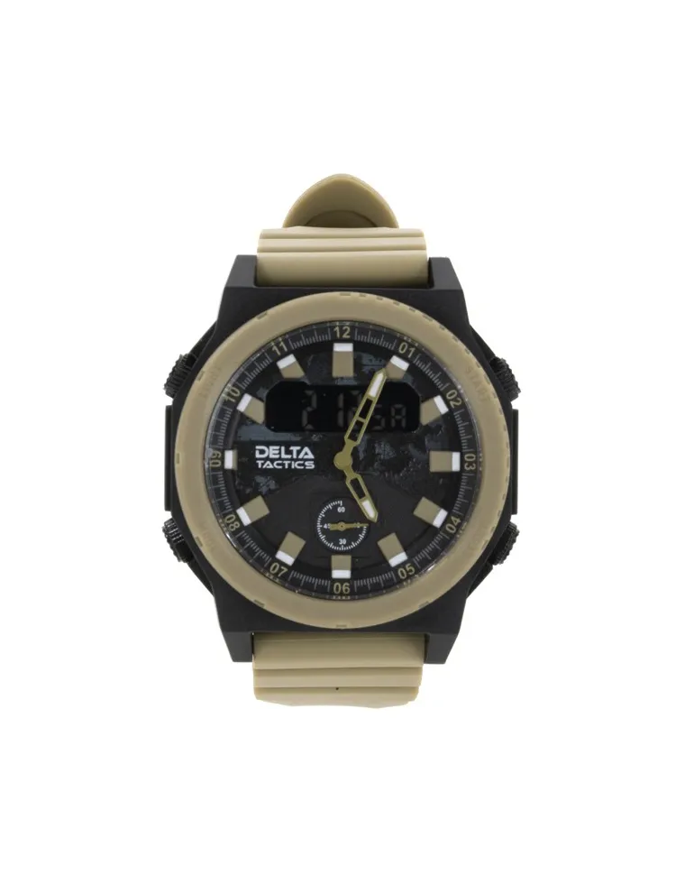 RELOJ TACTICO ANALOG-DIGITAL TAN DELTA TACTICS