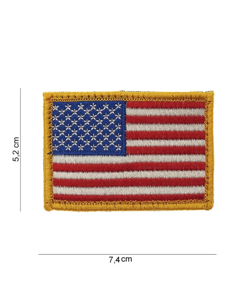 PARCHE BORDADO BANDERA USA VELCRO
