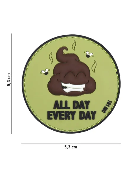 PARCHE PVC ALL DAY EVERY DAY VERDE/NEGRO