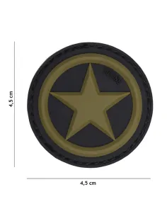 PARCHE PVC USA ESTRELLA VERDE
