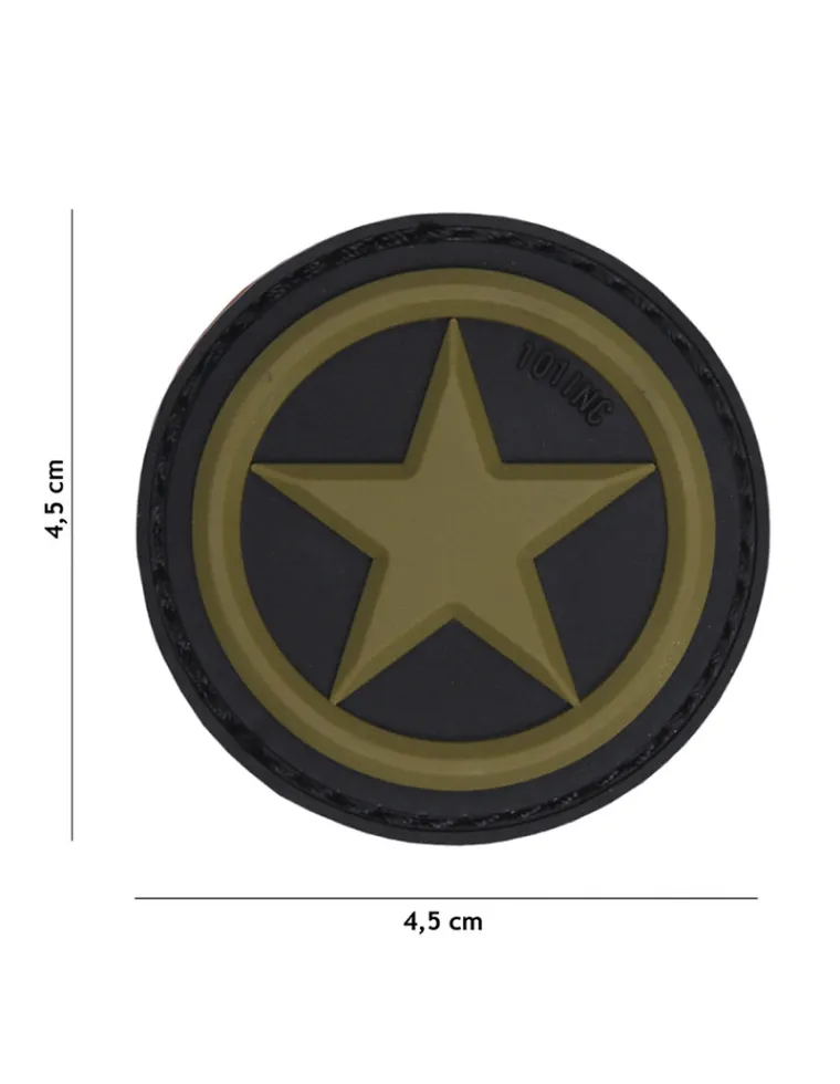 PARCHE PVC USA ESTRELLA VERDE
