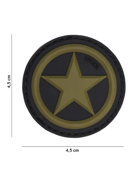 PARCHE PVC USA ESTRELLA VERDE