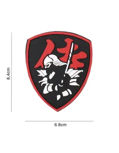 PARCHE PVC SAMURAI ROJO