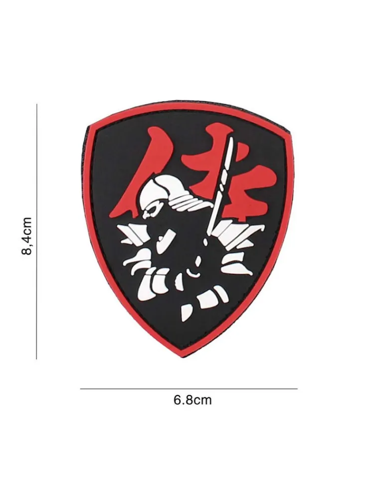 PARCHE PVC SAMURAI ROJO