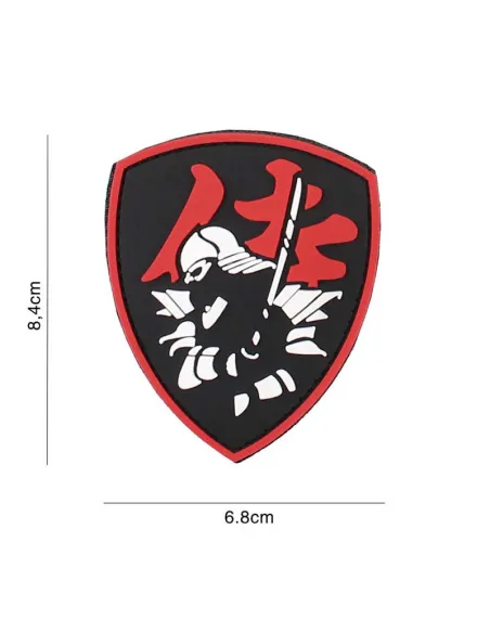 PARCHE PVC SAMURAI ROJO