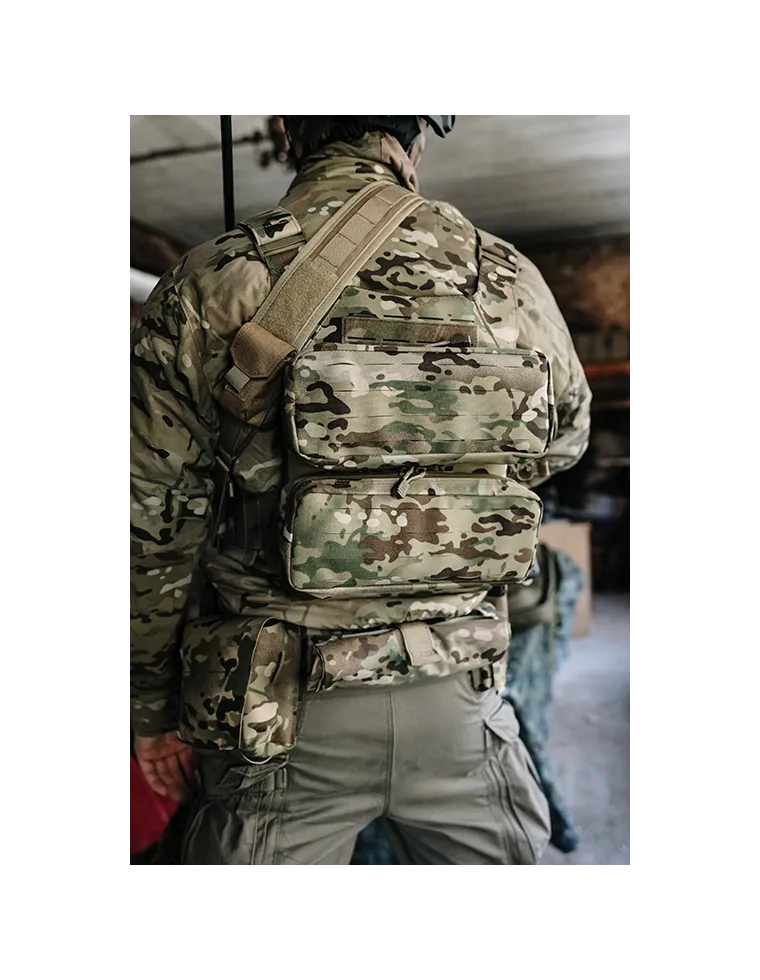 BOLSILLO MOLLE HORIZONTAL 8 FIELDS MULTICAM