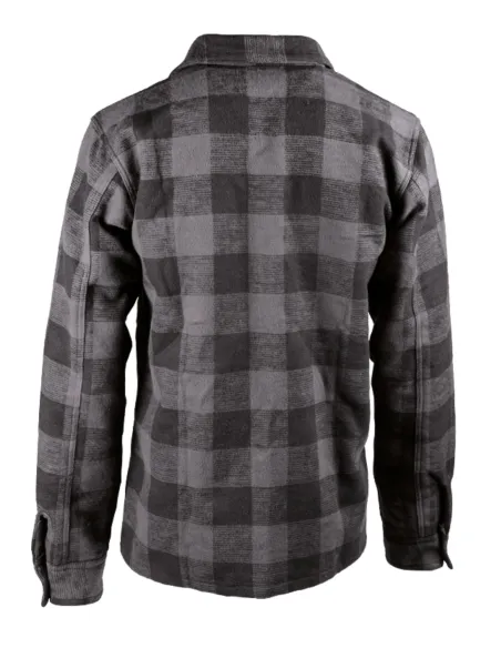CAMISA CUADROS GRIS/NEGRO XXL