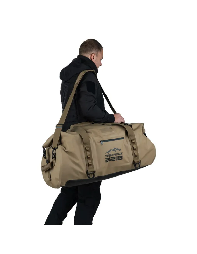 BOLSA VIAJE TG-2215 IMPERMEABLE 90L COYOTE