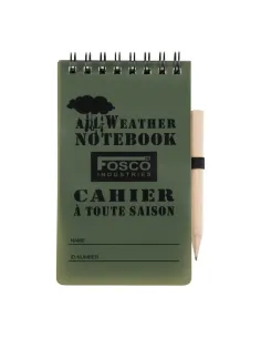 LIBRETA IMPERMEABLE CON LAPIZ FOSCO